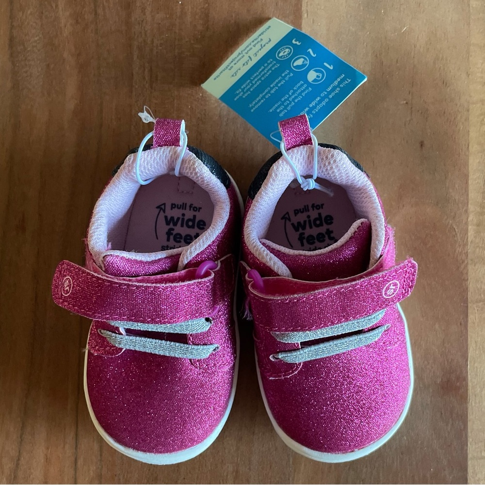 Stride ride toddler glittery sneakers